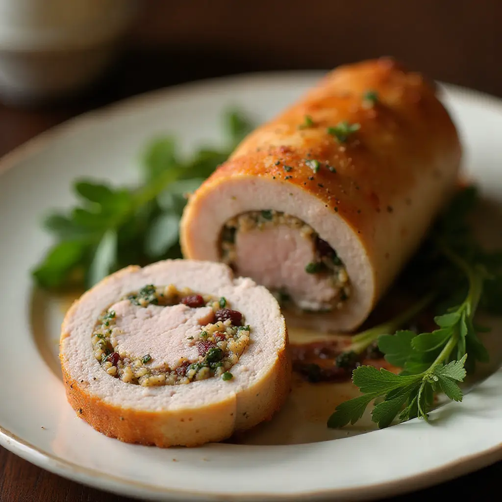 Stuffed and Rolled Pork Tenderloin