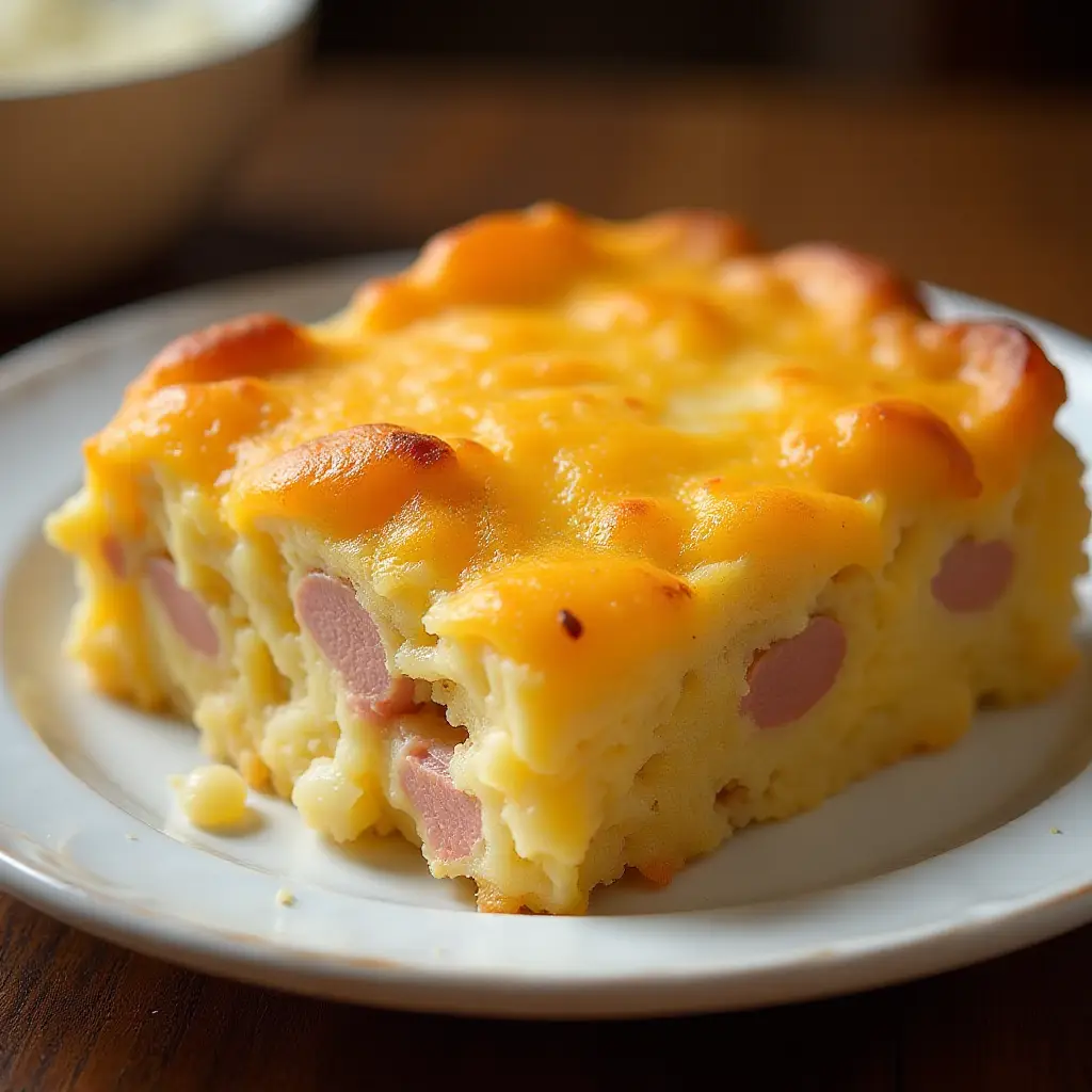 Cheesy Ham and Hash Brown Casserole