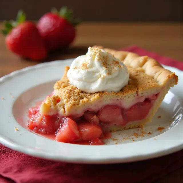 Chef Neal's Strawberry-Rhubarb Sour Cream Pies
