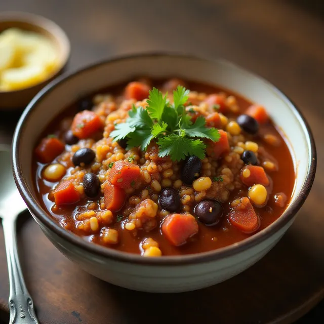Quinoa and Black Bean Chili