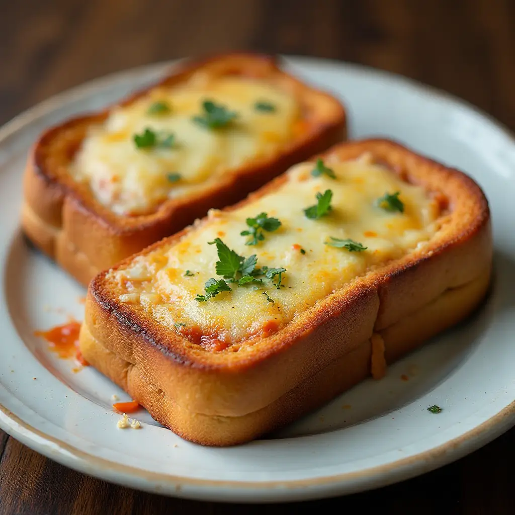 Smashed Chicken Parmesan Texas Toast