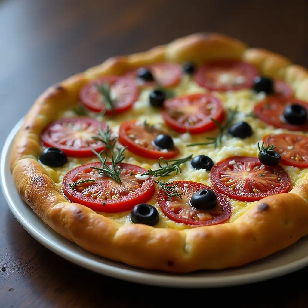 Black Olive and Rosemary Focaccia