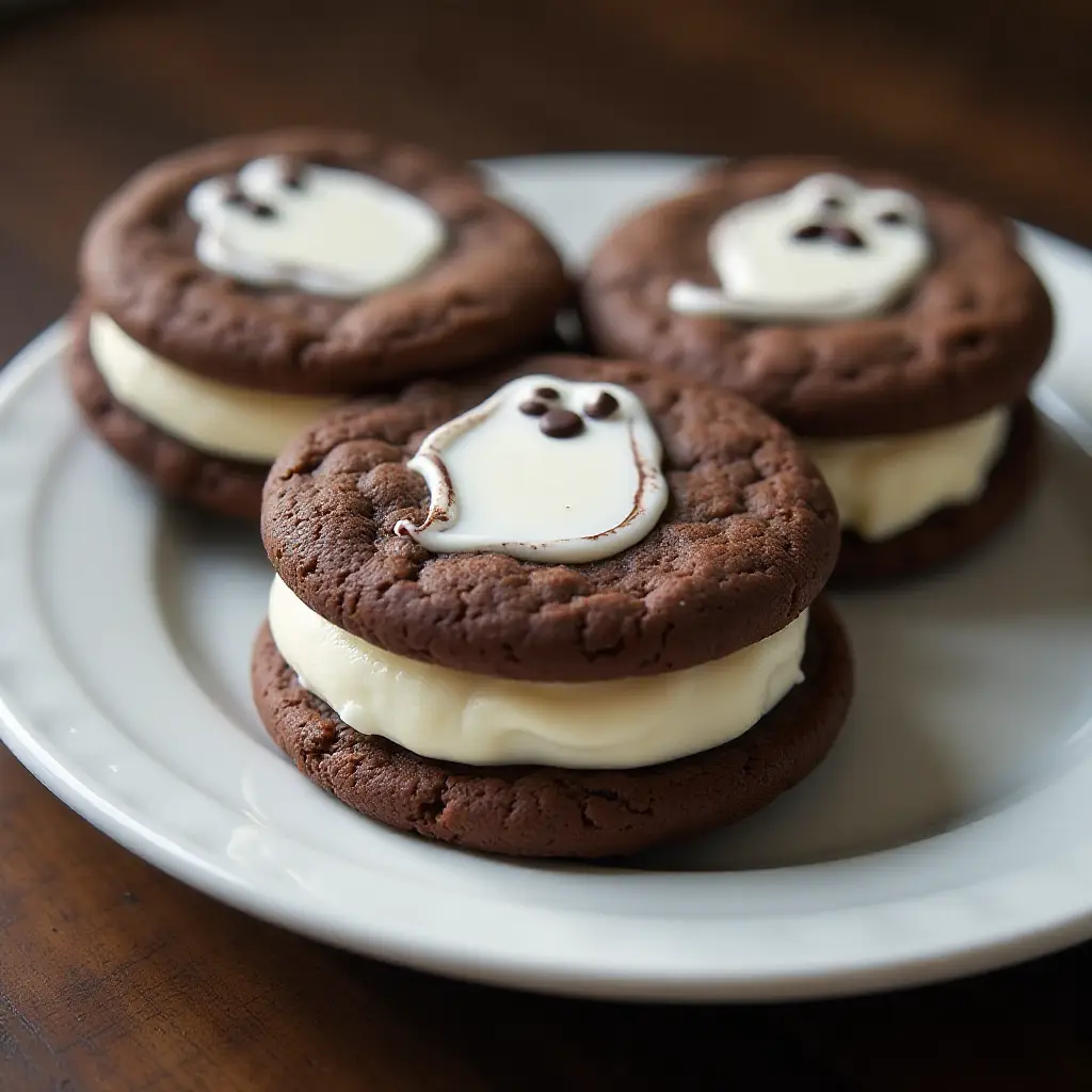 Chocolate 'I Scream' Cookie Sandwiches
