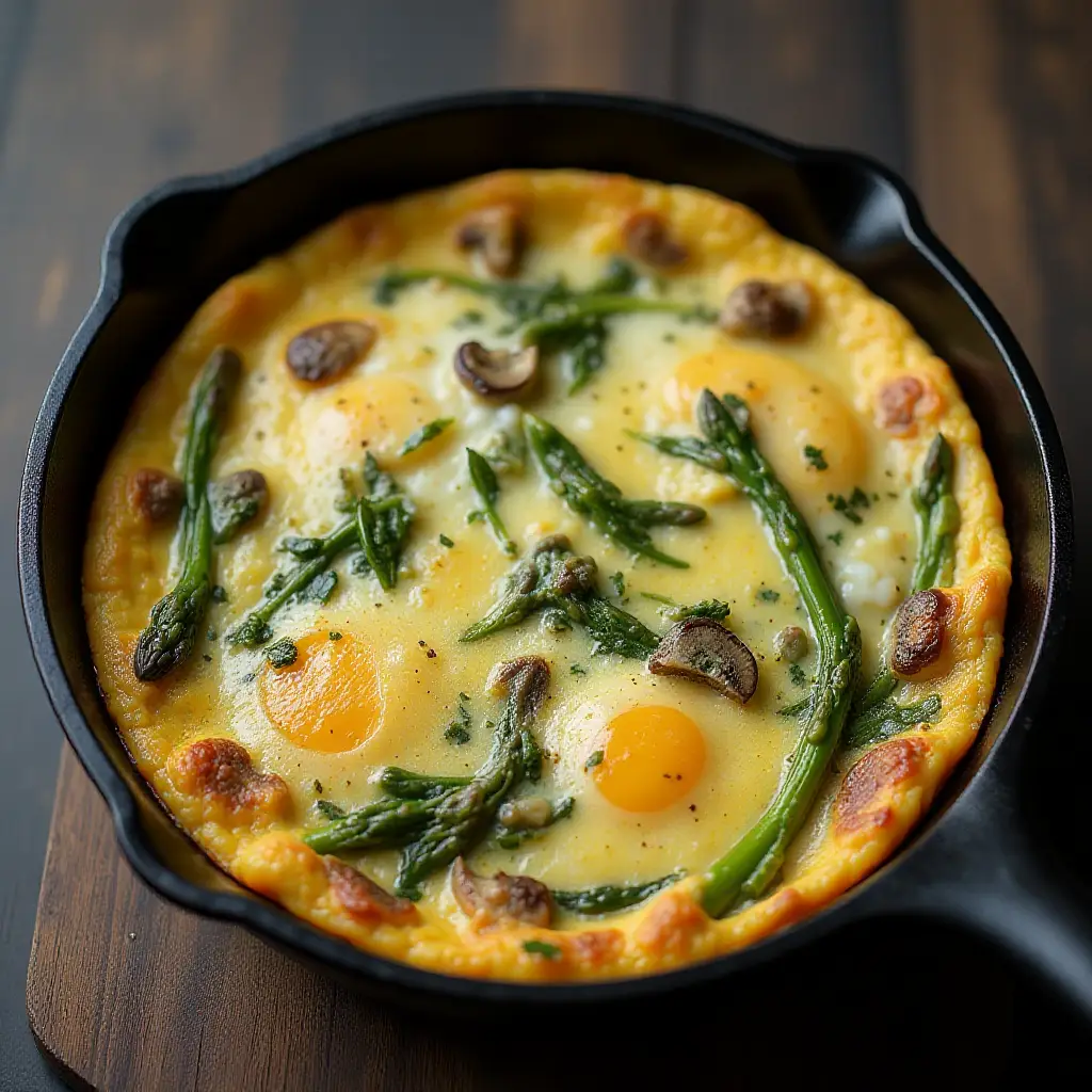 Asparagus and Mushroom Frittata