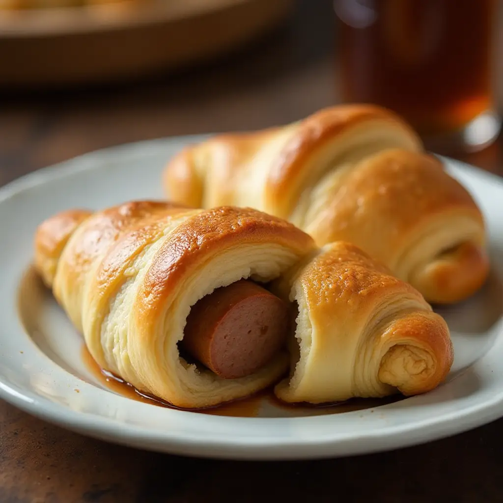 Chai Crescent Rolls with Sausage