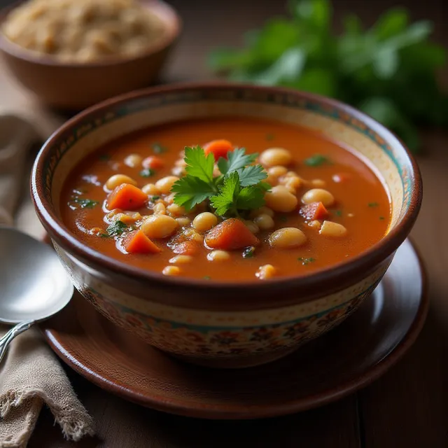 Moroccan Harira (Bean Soup)
