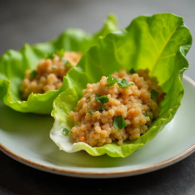 Easy and Simple Vegetarian Lettuce Wraps