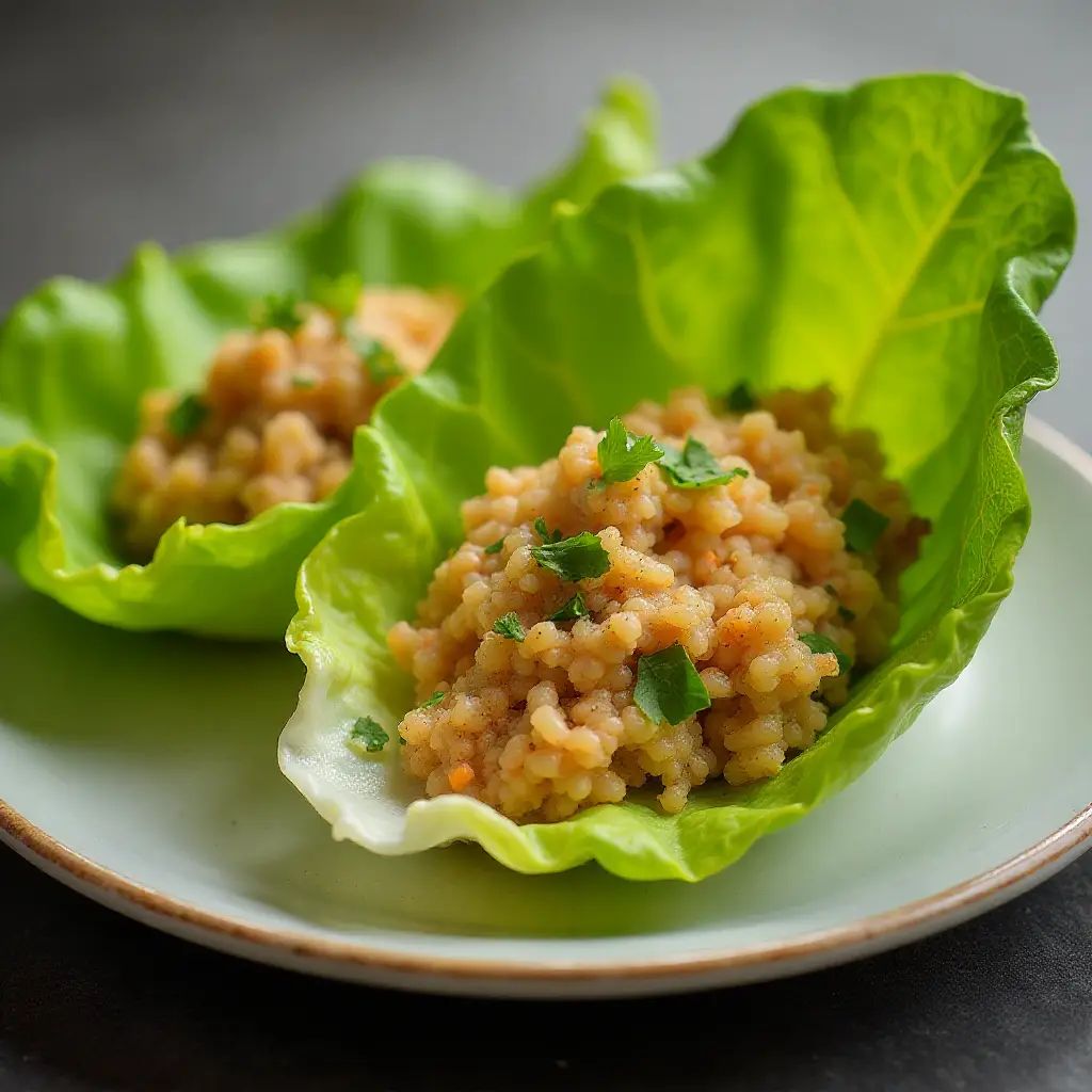 Easy and Simple Vegetarian Lettuce Wraps