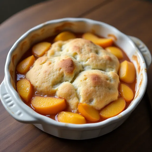 Too Easy Peach Cobbler
