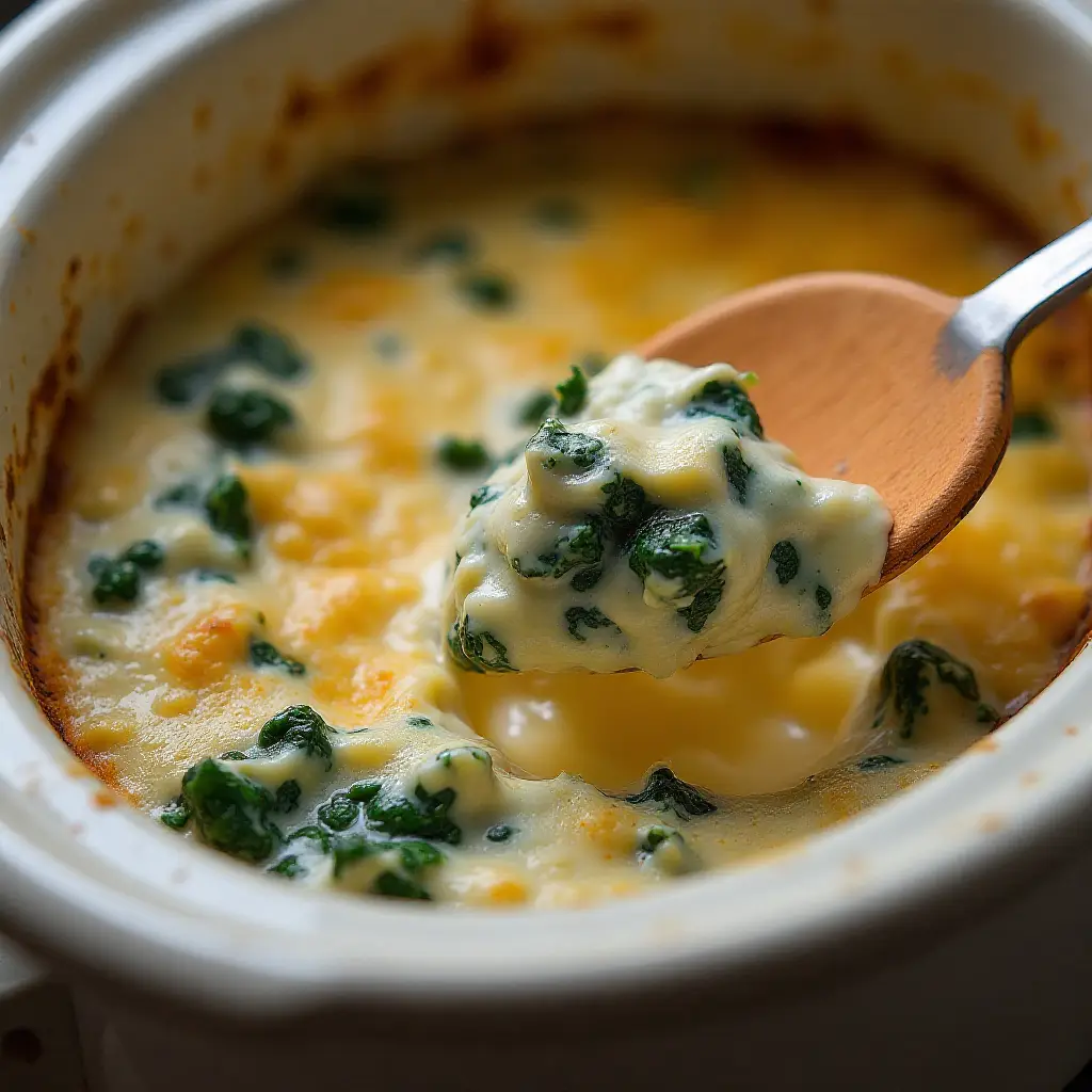 Slow Cooker Spinach-Artichoke Dip