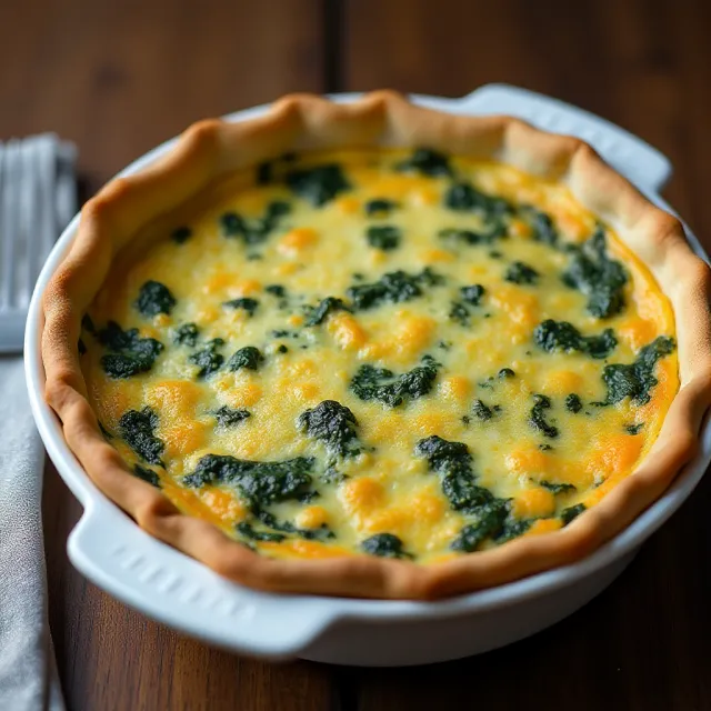 Crustless Spinach Quiche