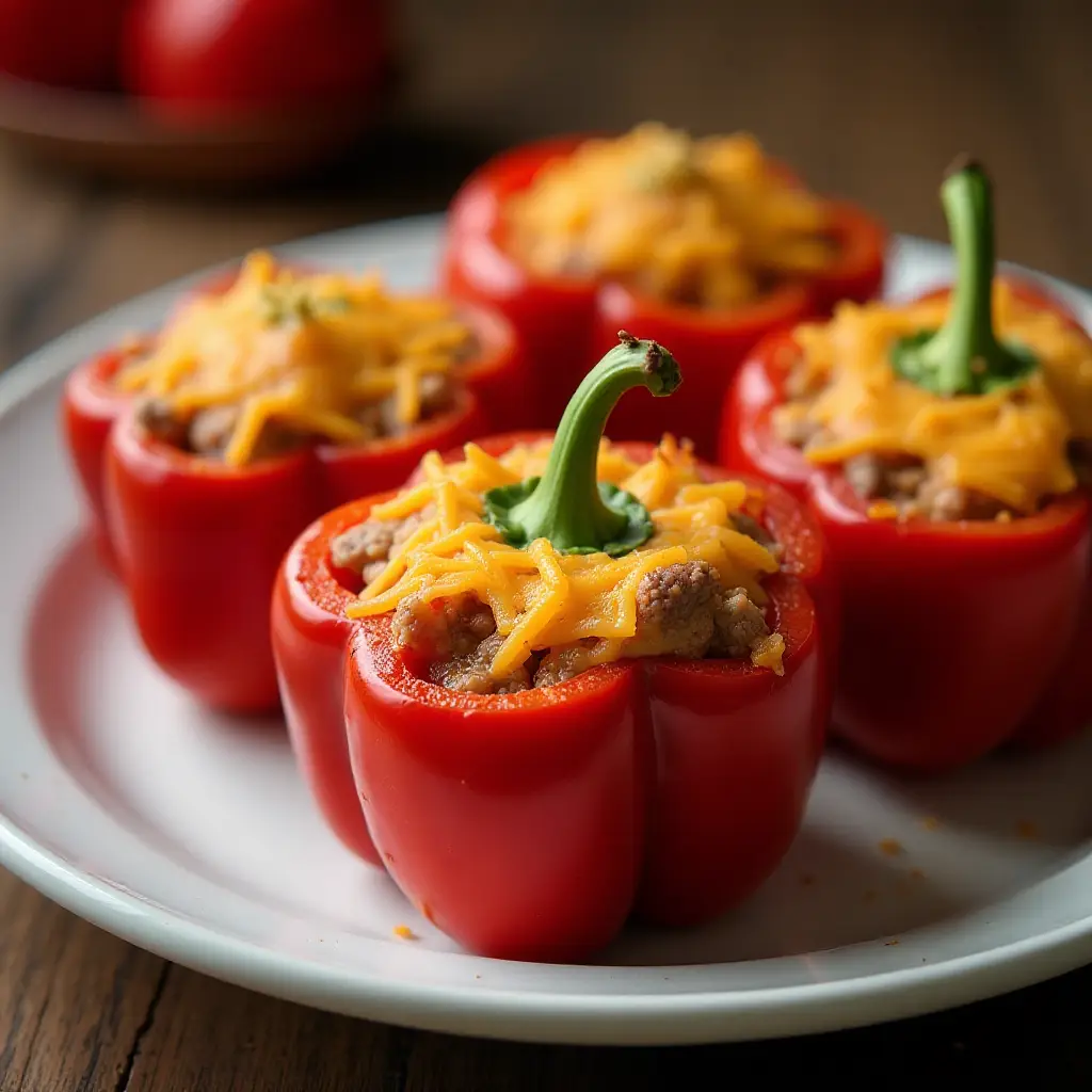 Simple and Easy Stuffed Peppers