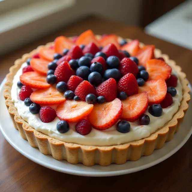 Beautiful Summer Fruit Tart