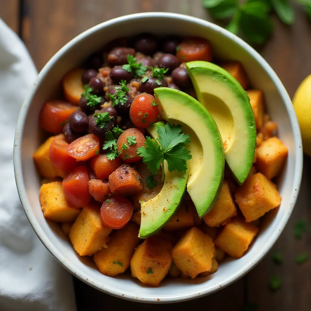 Ultimate Tofu Breakfast Burrito Bowls