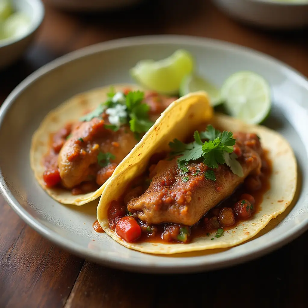 Birria de Pollo (Chicken Birria) Tacos