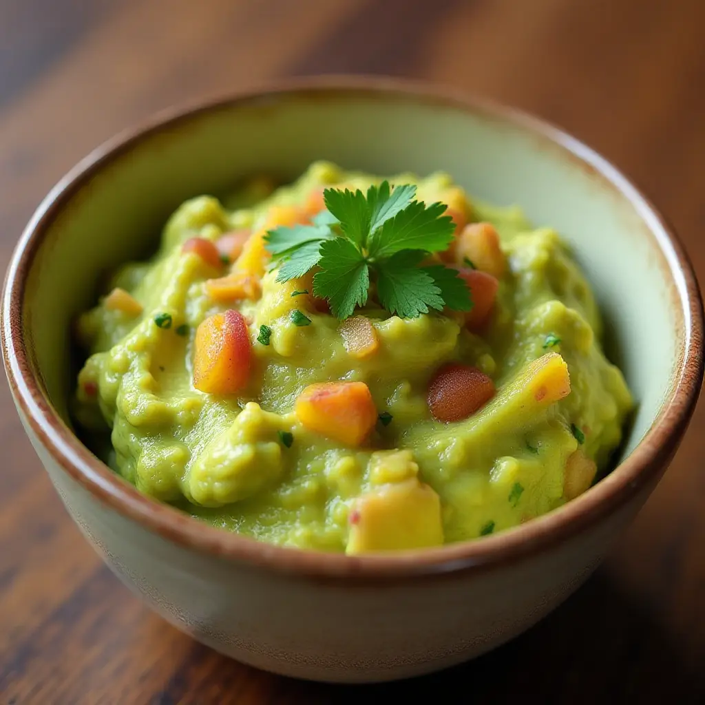 Peach Guacamole