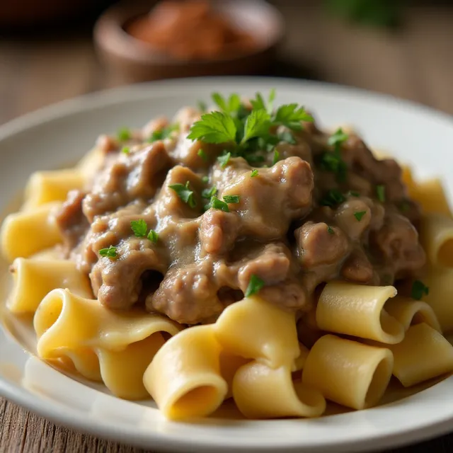 Beef Stroganoff