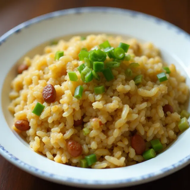 Rice Pilaf with Raisins and Veggies