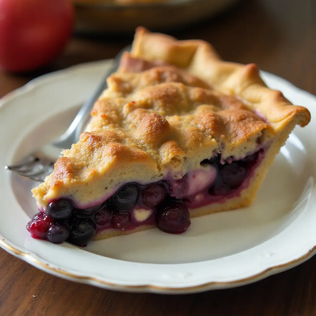 Creamy Apple Blueberry Pie