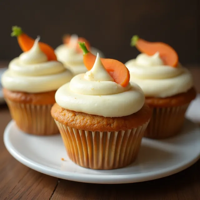 Carrot Pineapple Cupcakes