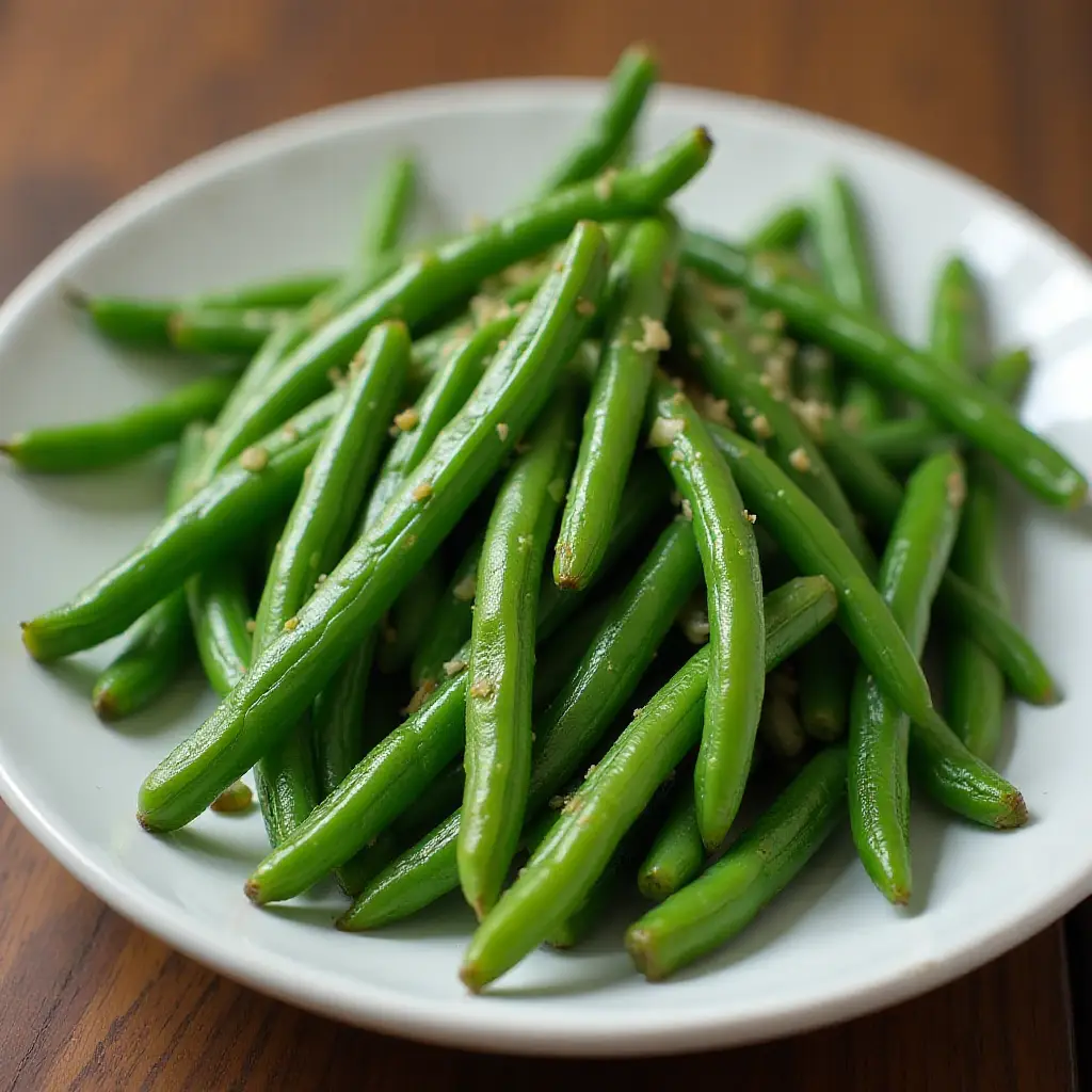 Air Fryer Garlic Green Beans