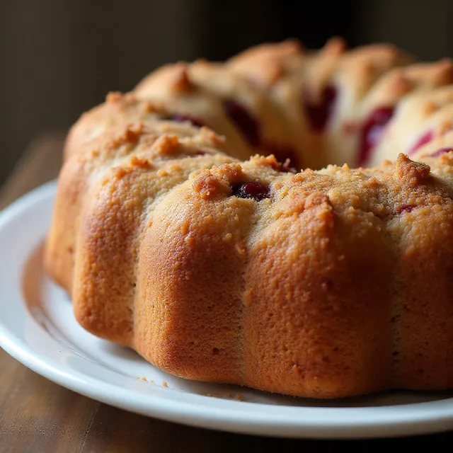 Cranberry Sour Cream Kuchen