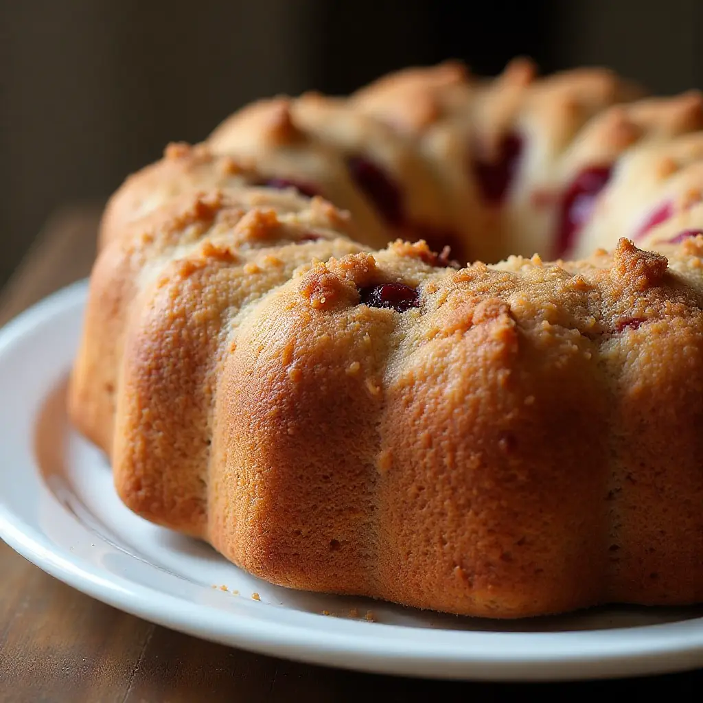 Cranberry Sour Cream Kuchen