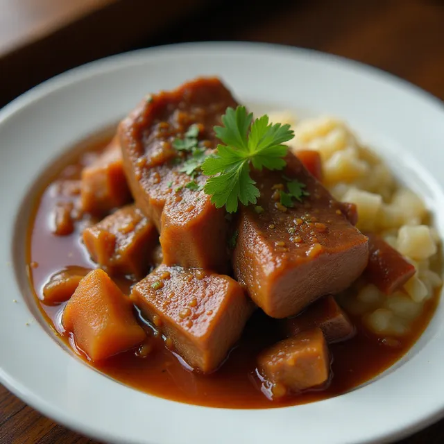 Slow Cooker Lengua (Beef Tongue)