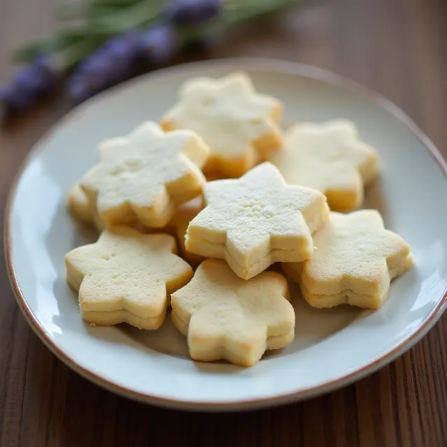 Lavender Shortbread Cookies