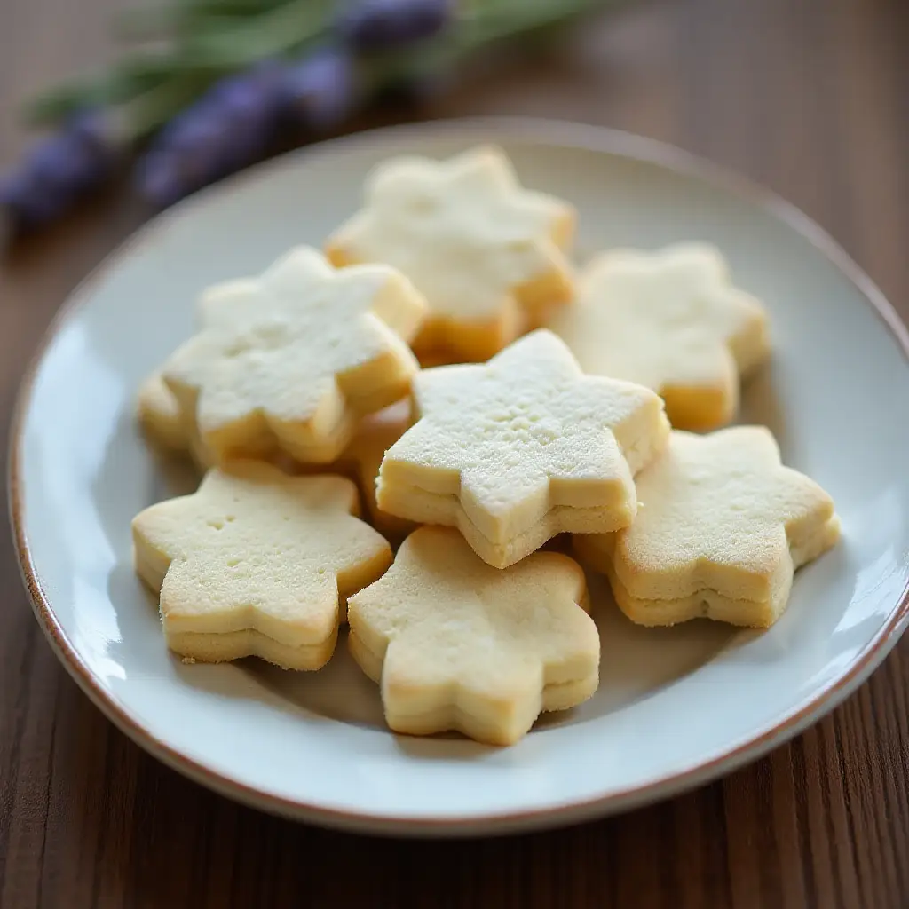 Lavender Shortbread Cookies