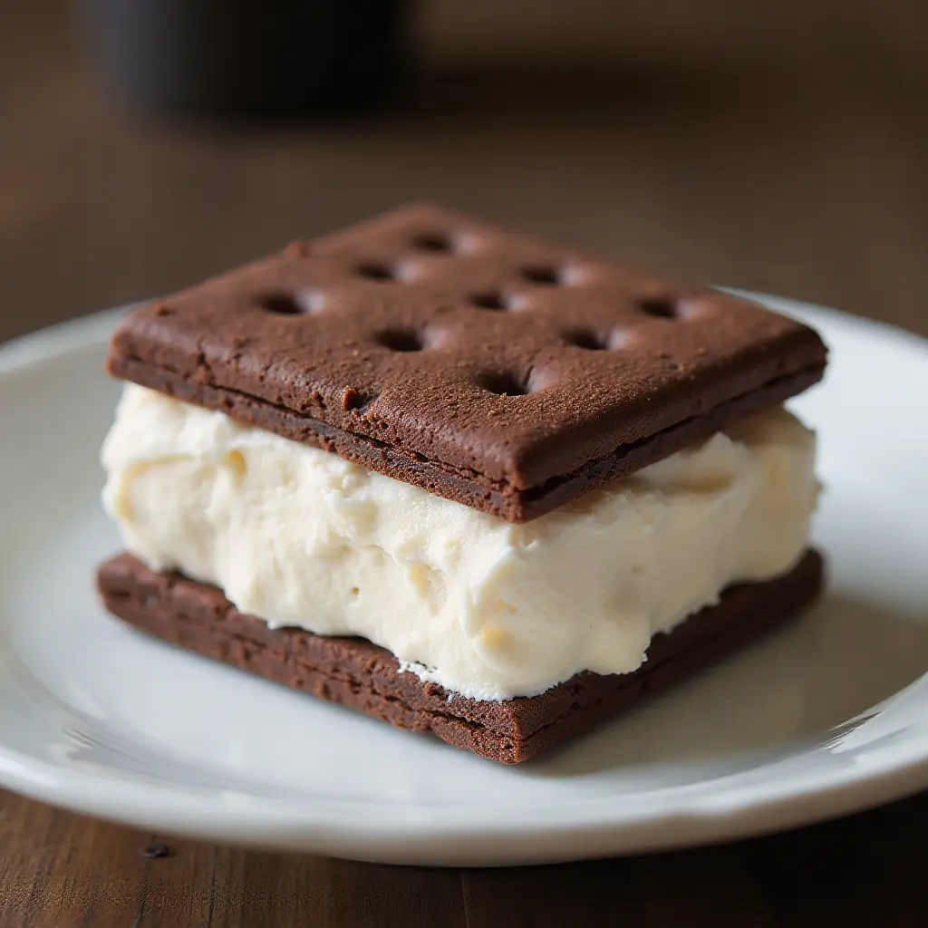 Frozen Chocolate Graham 'Ice Cream' Sandwiches