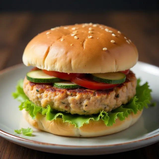 Turkey Burgers with Rice Krispies
