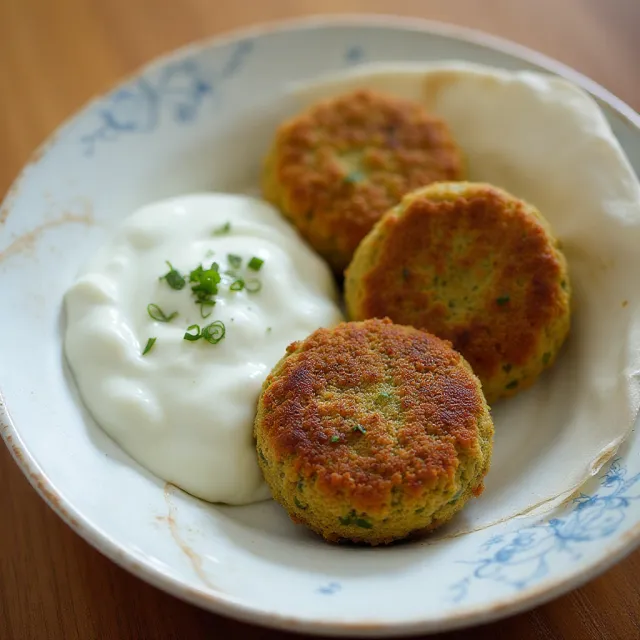 Sean's Falafel and Cucumber Sauce