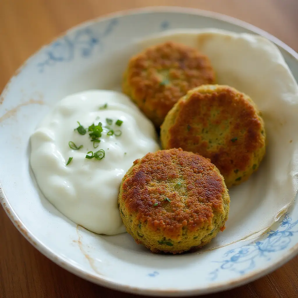 Sean's Falafel and Cucumber Sauce