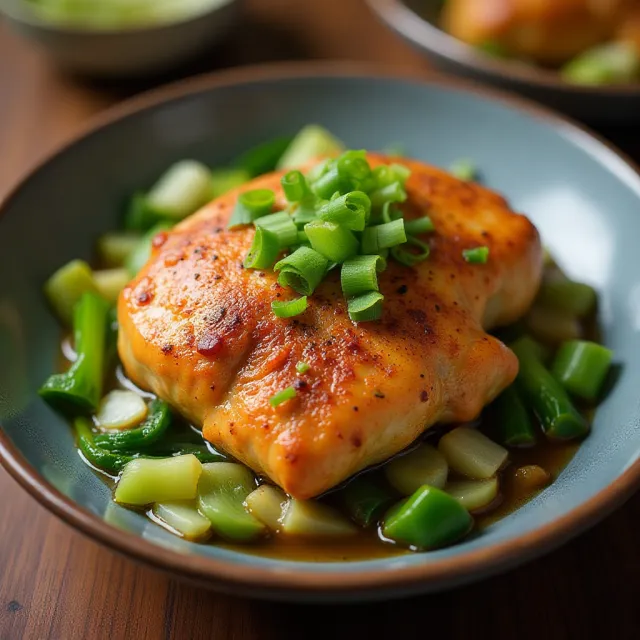 Slow Cooker Adobo Chicken with Bok Choy
