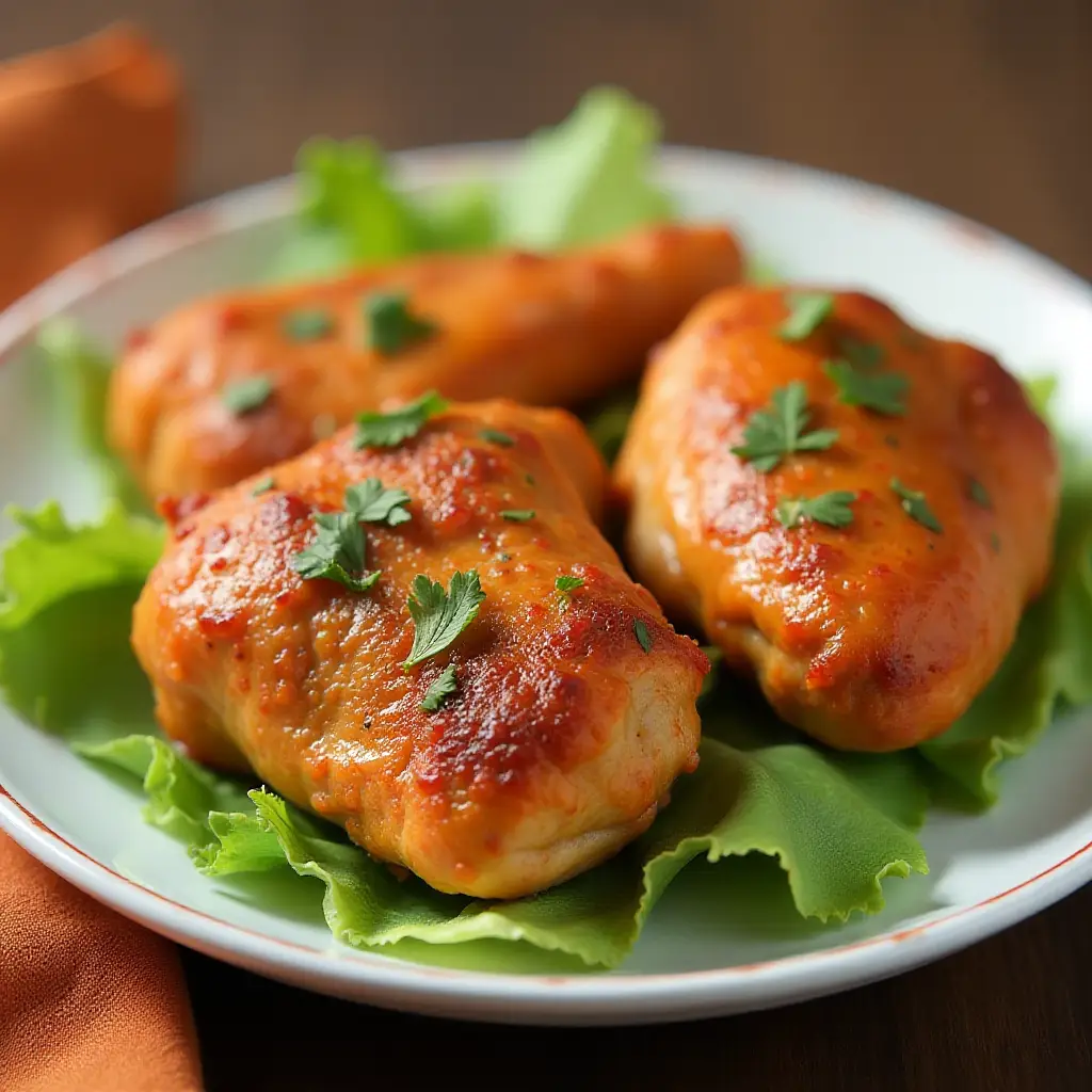 Baked Buffalo Chicken Thighs