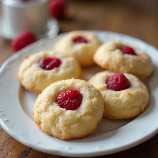 Coconut Raspberry Cookies