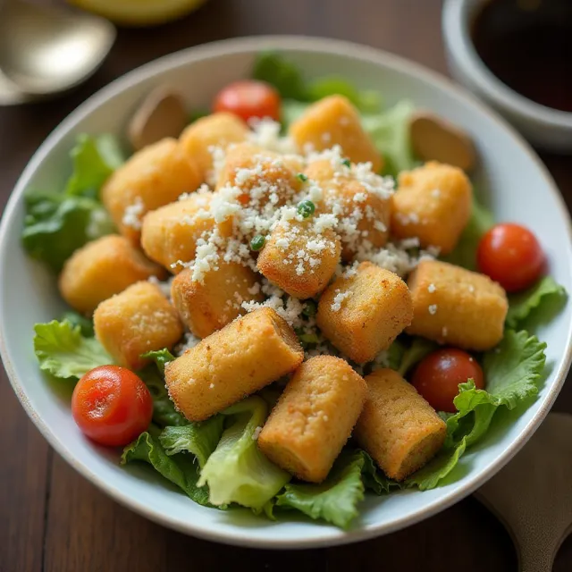 Crispy Tater Caesar Salad