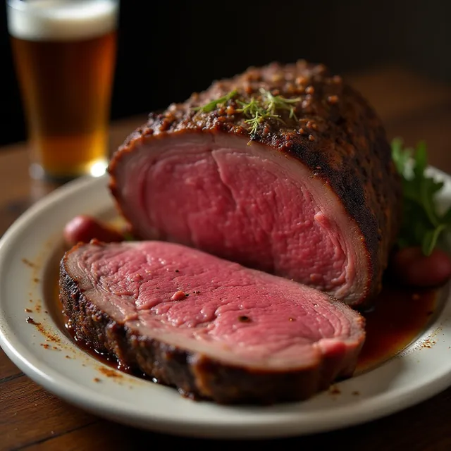 Brian's Garlicky Prime Rib