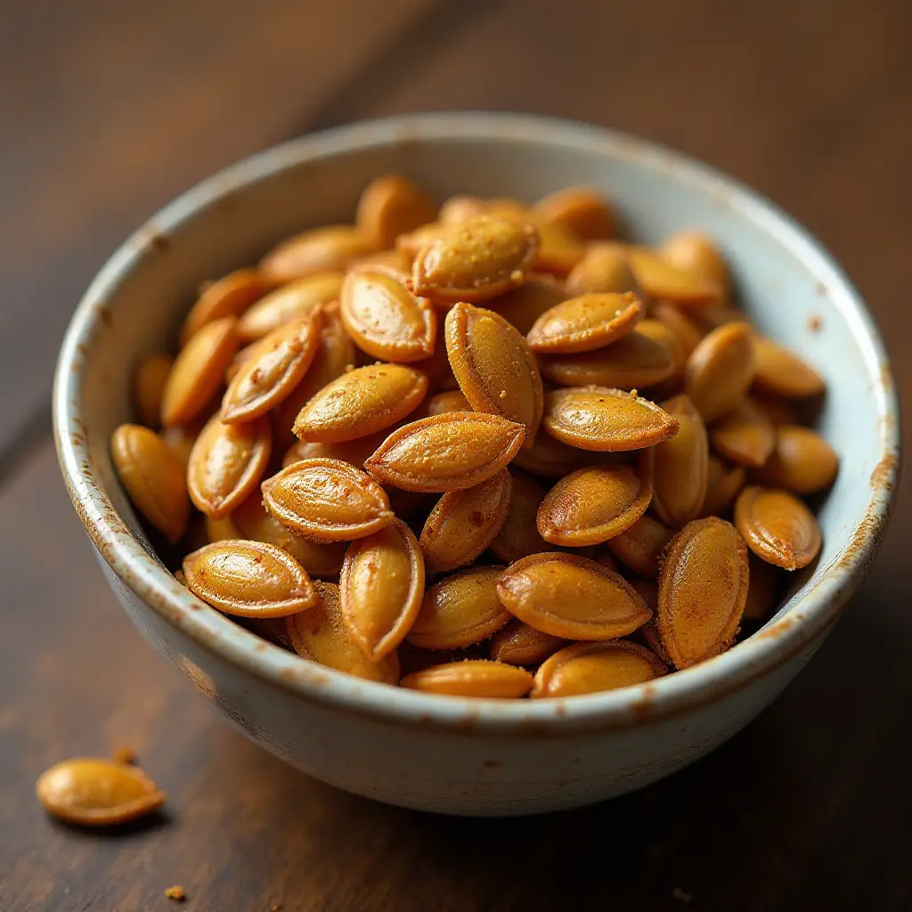 Cajun Spiced Roasted Pumpkin Seeds