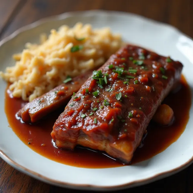 Sunday Afternoon Slow-Cooked Spare Ribs