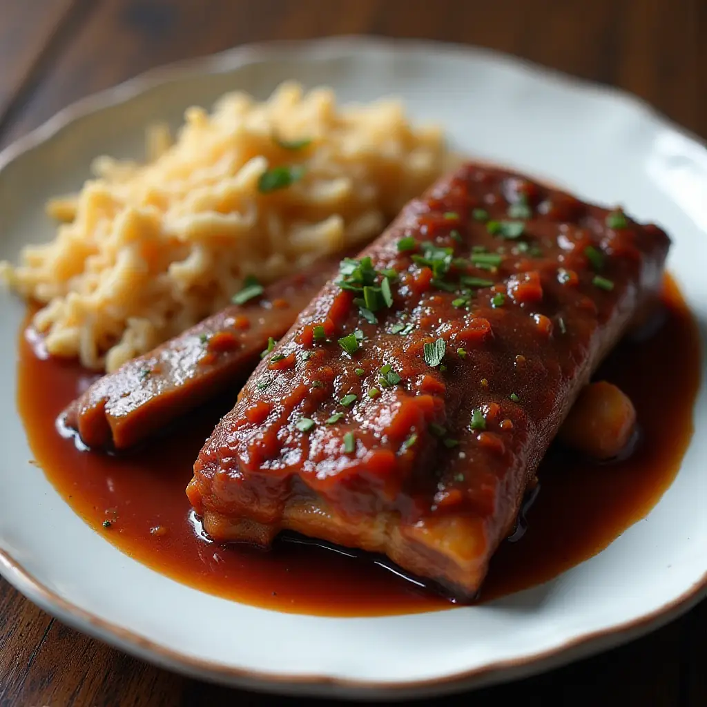 Sunday Afternoon Slow-Cooked Spare Ribs