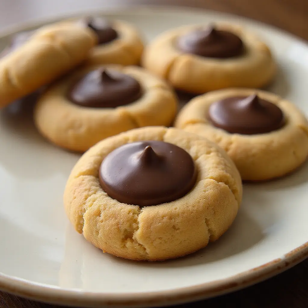 Ghirardelli Chocolate-Peanut Butter Thumbprint Cookies