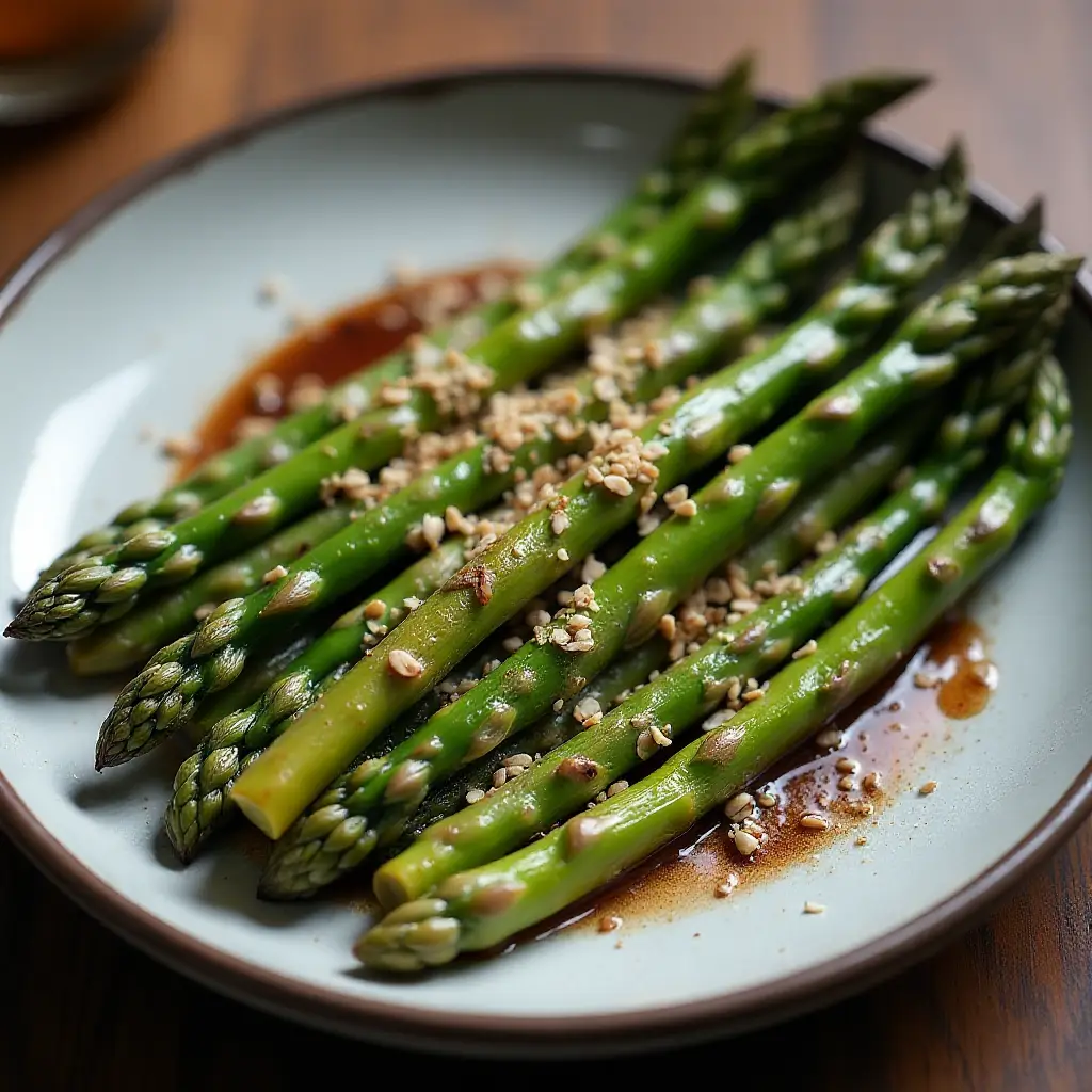 Grilled Soy-Sesame Asparagus