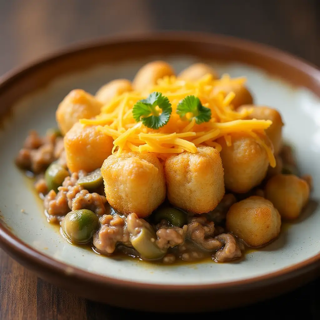 Turkey Tater Tot Hot Dish
