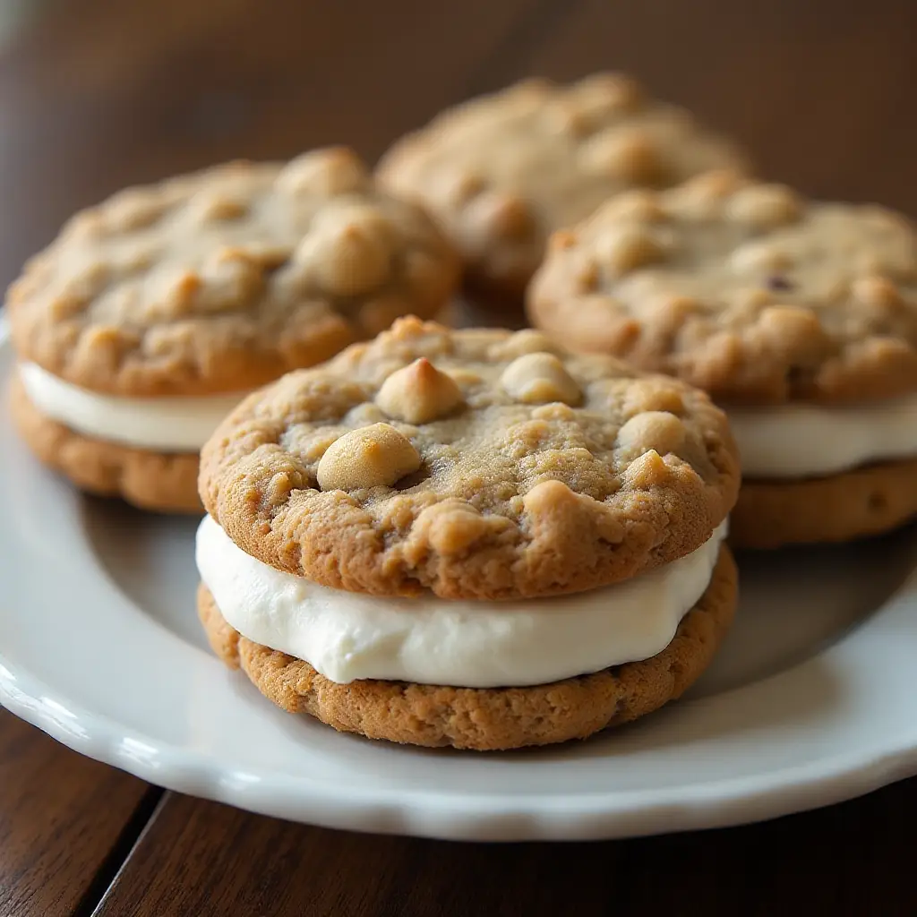Oatmeal Cream Pies with Chocolate