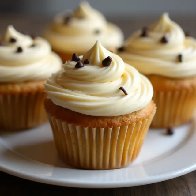 Banana Chocolate Chip Cupcakes with Cream Cheese Frosting