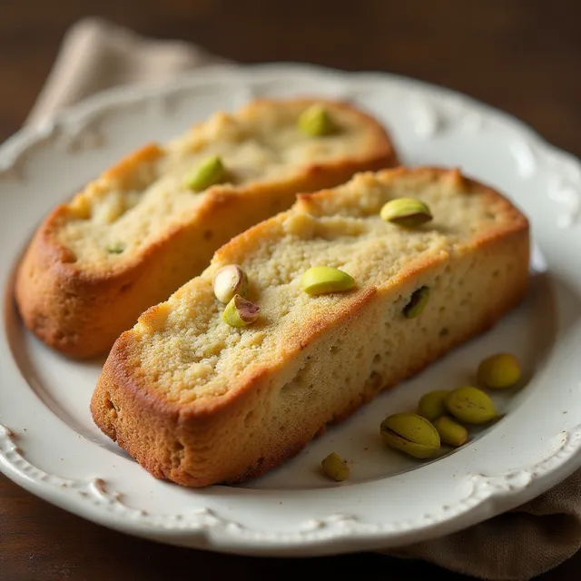 Cinnamon Biscotti with Pistachios