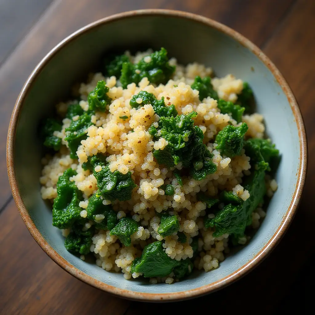Garlic Kale Quinoa