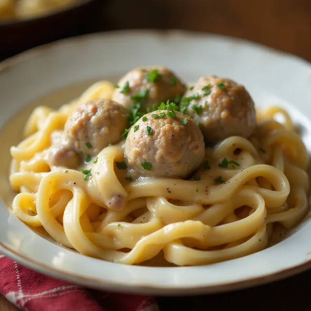 Quick Meatball Stroganoff